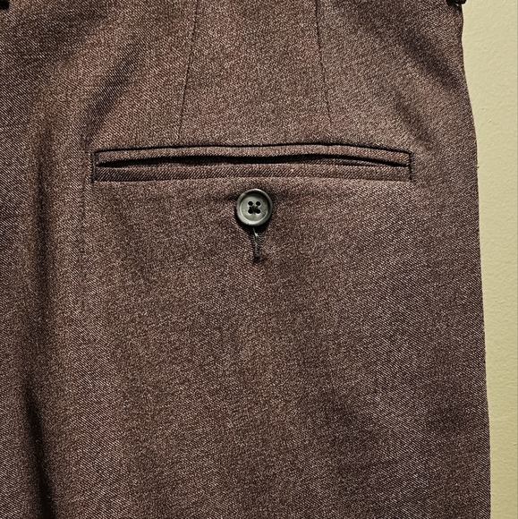 Jack Victor Riviera Traveler Flat-Front Pants - Burgundy - Size 38R - Picture 6 of 12